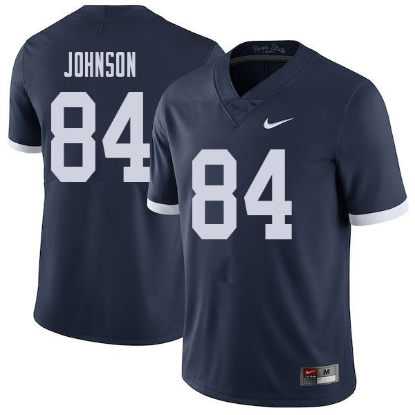 NCAA Nike Men's Penn State Nittany Lions Juwan Johnson #84 College Football Authentic Throwback Navy Stitched Jersey BHO0898WY
